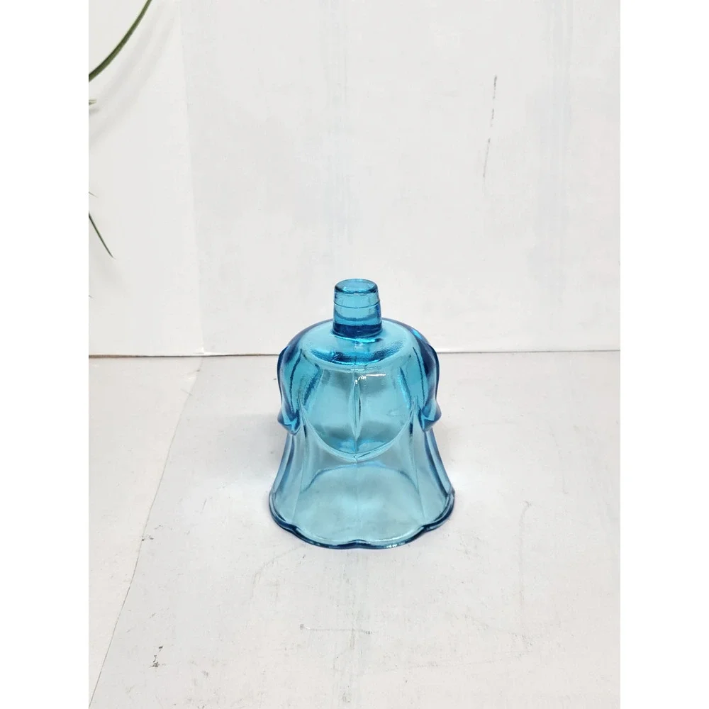 Vintage Homco Blue Tulip Peg Votive Cup Glass Candle Holder Home Interiors